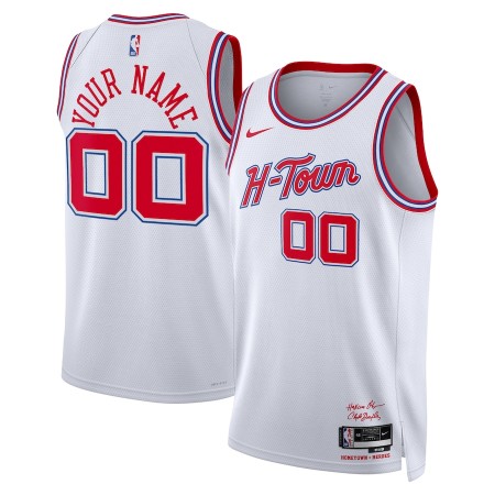 Dres Houston Rockets Prilagođeni Nike 2023-24 City Edition Bijela Swingman